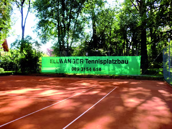 Tennis-Sichtblende neutral