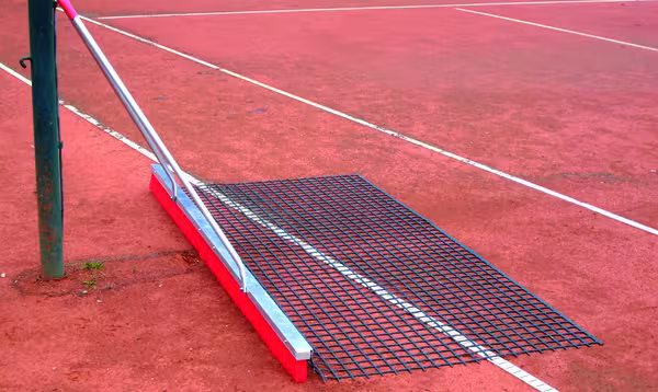 Besenmatte – mit Spezial-Schleppnetz